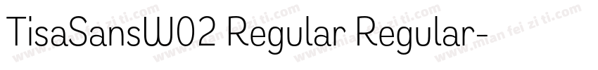 TisaSansW02 Regular Regular字体转换